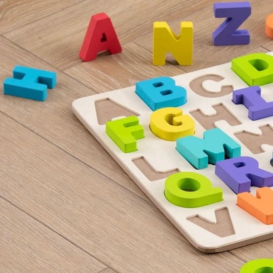 Spark.Create.Imagine Wooden Alphabet Puzzle, 27 Pieces