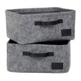 thumbnail image 1 of South Shore Storit Gray Small Woven Felt Baskets, 2-Pack, 1 of 5