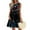 Black, variant on Women's Lightweight Sundress, Sleeveless Round Neck Summer Casual Dress with Patriotic Design, Perfect for Outdoor Celebrations,Black L