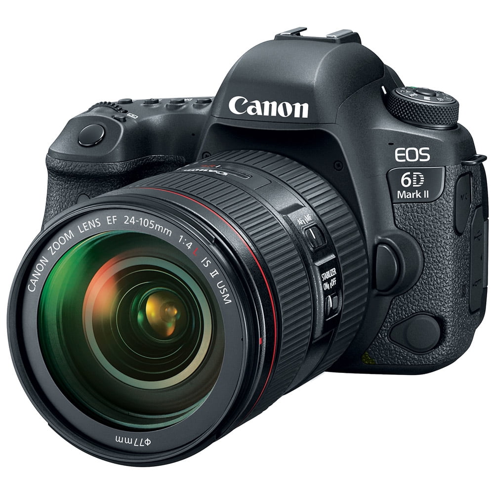 Canon EOS 6D Mark II DSLR Full-Frame, 24-105mm Lens Kit Body with