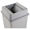 thumbnail image 2 of Rubbermaid Untouchable Square Swing Top Lid, Plastic, 20.13w X 20.13d X 6.25h, Gray, 2 of 3