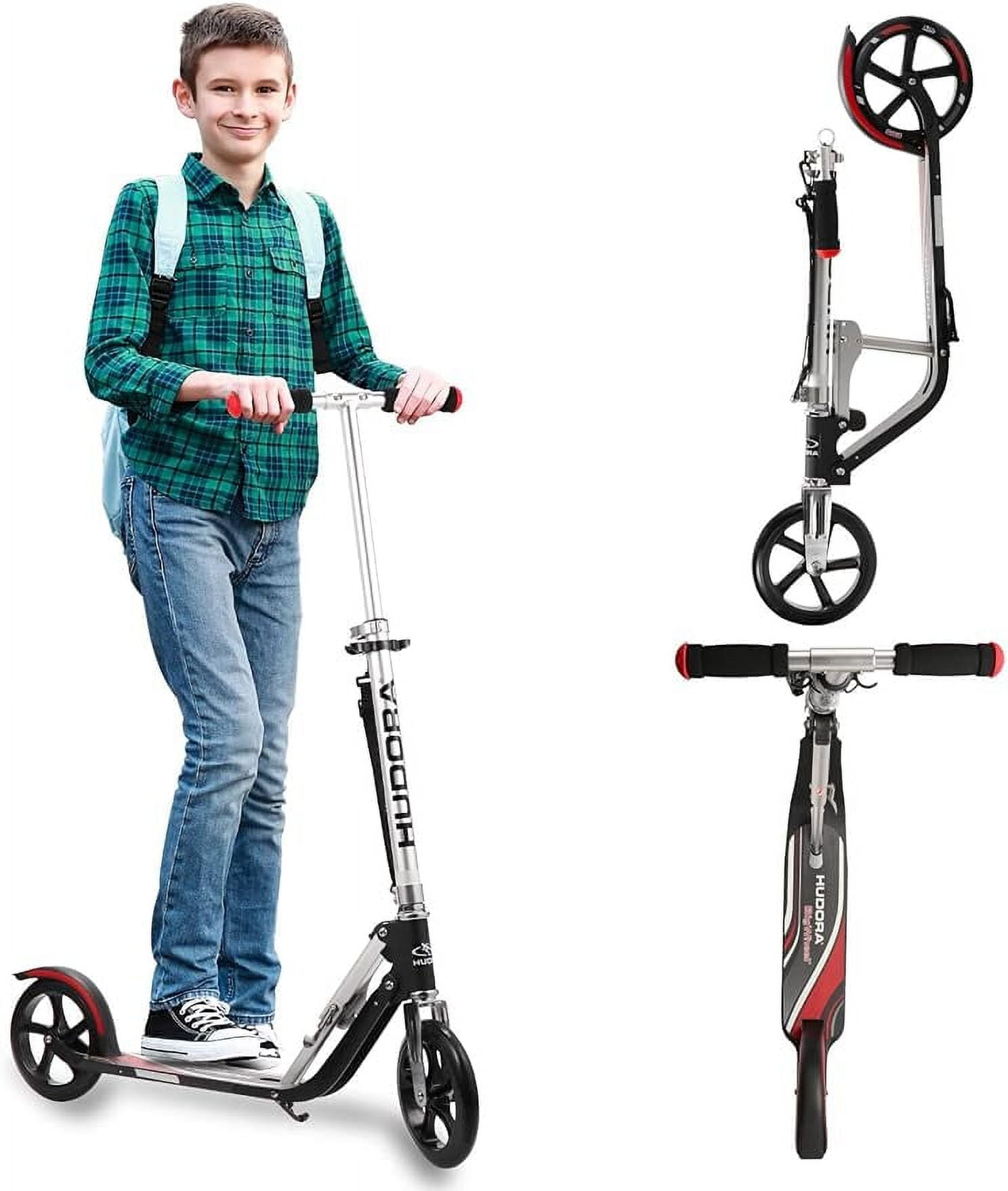 HUDORA Scooter para ninos de 6 a 12 anos Scooter para ninos de 8 anos en adelante Scooters para adolescentes de 12 anos en adelante Scooter para adultos con ruedas grandes