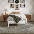 thumbnail image 4 of AFI Pasadena 12" White Solid Wood Low Profile Platform Bed, Twin XL, 4 of 11