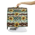 thumbnail image 4 of ZIATUBLES Kitchen Mixer Dust Cover Portable Kitchen Standing Mixer Cover with Top Handle for 4.5-5 Quart Multi-Functional Kitchen Appliance Cover, Sunflower Amercian Tribal Flower Pattern, 4 of 7