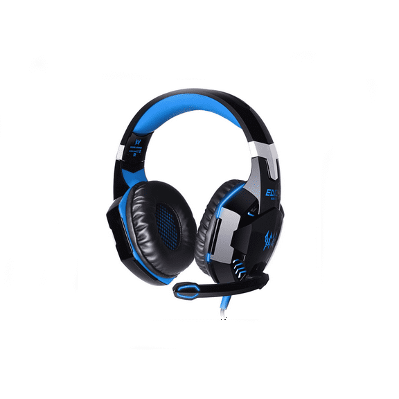 Hot Sale Headphones G2000 Vibration Colorful Anti-Noise Stereo HIFI Headphones Gaming Headset 3.5mm USB Wired Stereo Gaming Headphone With Microphone Game PC Headset(Black/Blue)