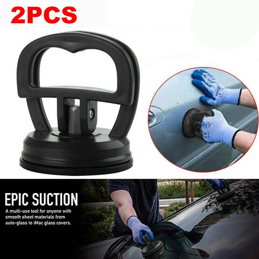 2x Heavy Duty Suction Pad Cup 15kg Glass Lifter Carry Car Dent Puller Sucker 