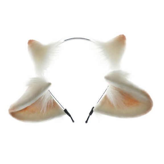 Fogun Handmade Animal Ear Headband Anime Hairband Masquerades Costume Headpiece Teens Girl Cosplay Dress Up Hairhoop