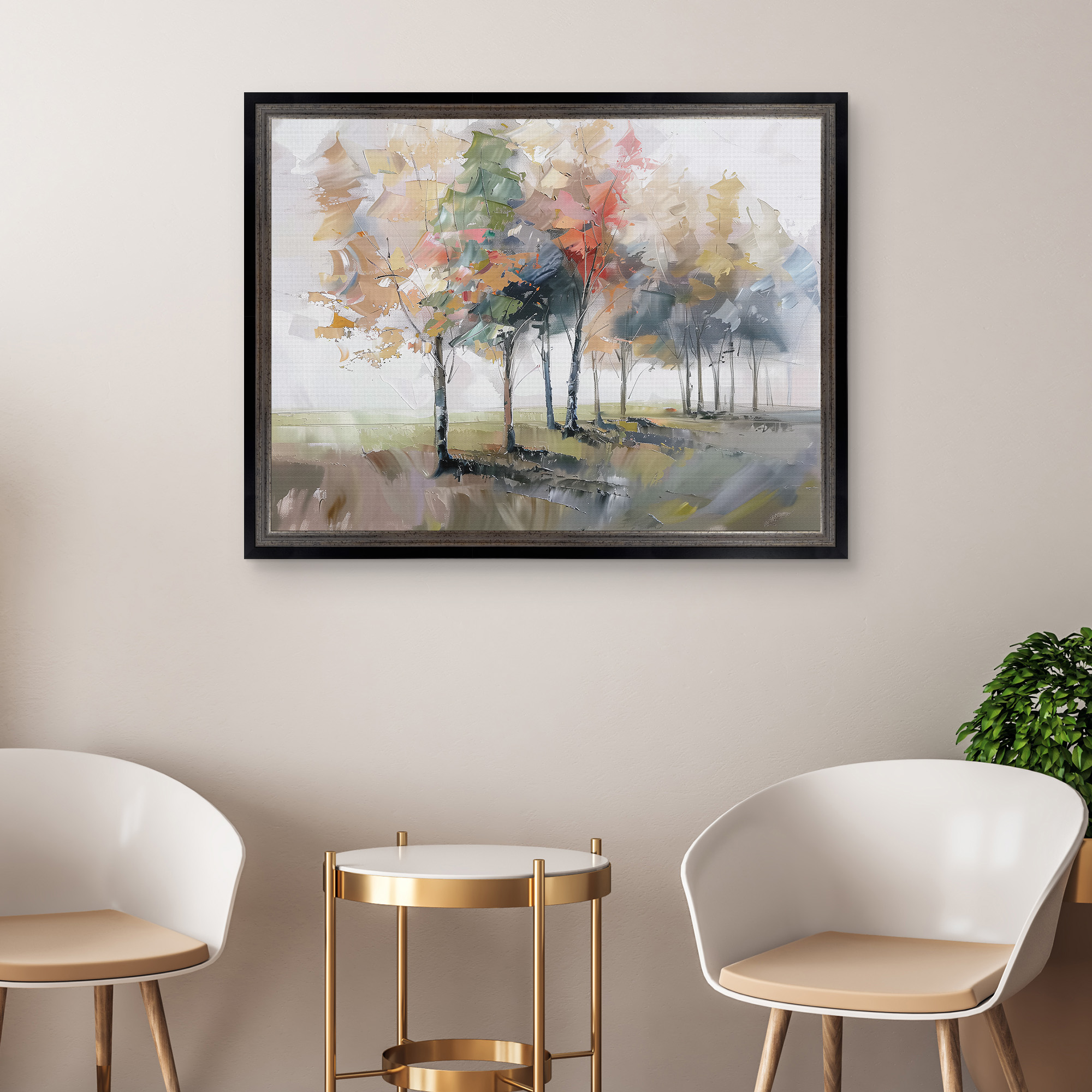 Nature's Palette I Framed Canvas