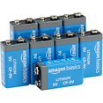 thumbnail image 1 of 9 Volt Lithium Batteries - Pack of 8, 1 of 5