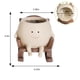 thumbnail image 4 of Maceta UMESONG con forma de mecedora con forma de cara sonriente, flor de resina, 4 of 6