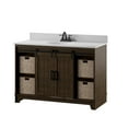 thumbnail image 3 of Twin Star Home 48" Sliding Barn Door Single Bathroom Vanity with 4 Woven Baskets, 3 of 8
