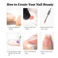 thumbnail image 4 of Set de gel para uñas con lámpara, 6 colores de esmalte en gel y capa superior sin necesidad de limpiar, capa base, kit de gel LED para uñas, kit de inicio para manicura, kit de herramientas de salón., 4 of 6