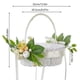 thumbnail image 3 of Cestas de Regalo de Pascua para Niñas, Nueva Cesta de Flores Portátil de Pascua, Cesta de Flores Decorativa de Imitación para Decoración Del Hogar, Decoración para Bodas Occidentales y Celebraciones, 3 of 6
