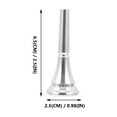 thumbnail image 2 of ORDDIART Horn Accessory 1Pack Silver Plated Mouthpiece Suitable for Students Intermediate Players, 2 of 8