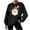 Black, variant on Fall Fashion Must Haves Christmas Cozy Round Neck Pullover Sweatshirt Long Sleeve Holiday Top for Women Women Fall Clothes