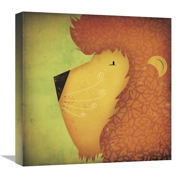 Global Gallery's 'Lion Wow' By Ryan Fowler Stretched Canvas Wall Art