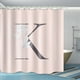 thumbnail image 5 of Cortina de ducha de baño con estampado de tela de poliéster impermeable de 180 x 180 mm, 5 of 6