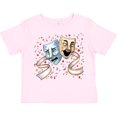 thumbnail image 3 of Inktastic Tragedy and Comedy Stage Masks Boys or Girls Toddler T-Shirt, 3 of 5