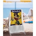 thumbnail image 2 of Wonder Woman Beach Towel, 30"x60" Wonder Bombshell Beach Towel, 2 of 6