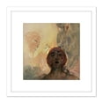 thumbnail image 1 of Adi Holzer 1986 Koloman Zyklus Folterung Painting 8X8 Inch Square Wooden Framed Wall Art Print Picture with Mount, 1 of 4