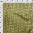 thumbnail image 3 of oneOone Georgette Viscose Olive Green Fabric Floral Quilting Supplies Print Sewing Fabric By The Yard 42 Inch Wide, 3 of 4