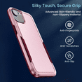 thumbnail image 4 of Entronix Heavy Duty Sleek Case for iPhone 16e, Shockproof AntiDrop Hybrid Protection, Pink, 4 of 5