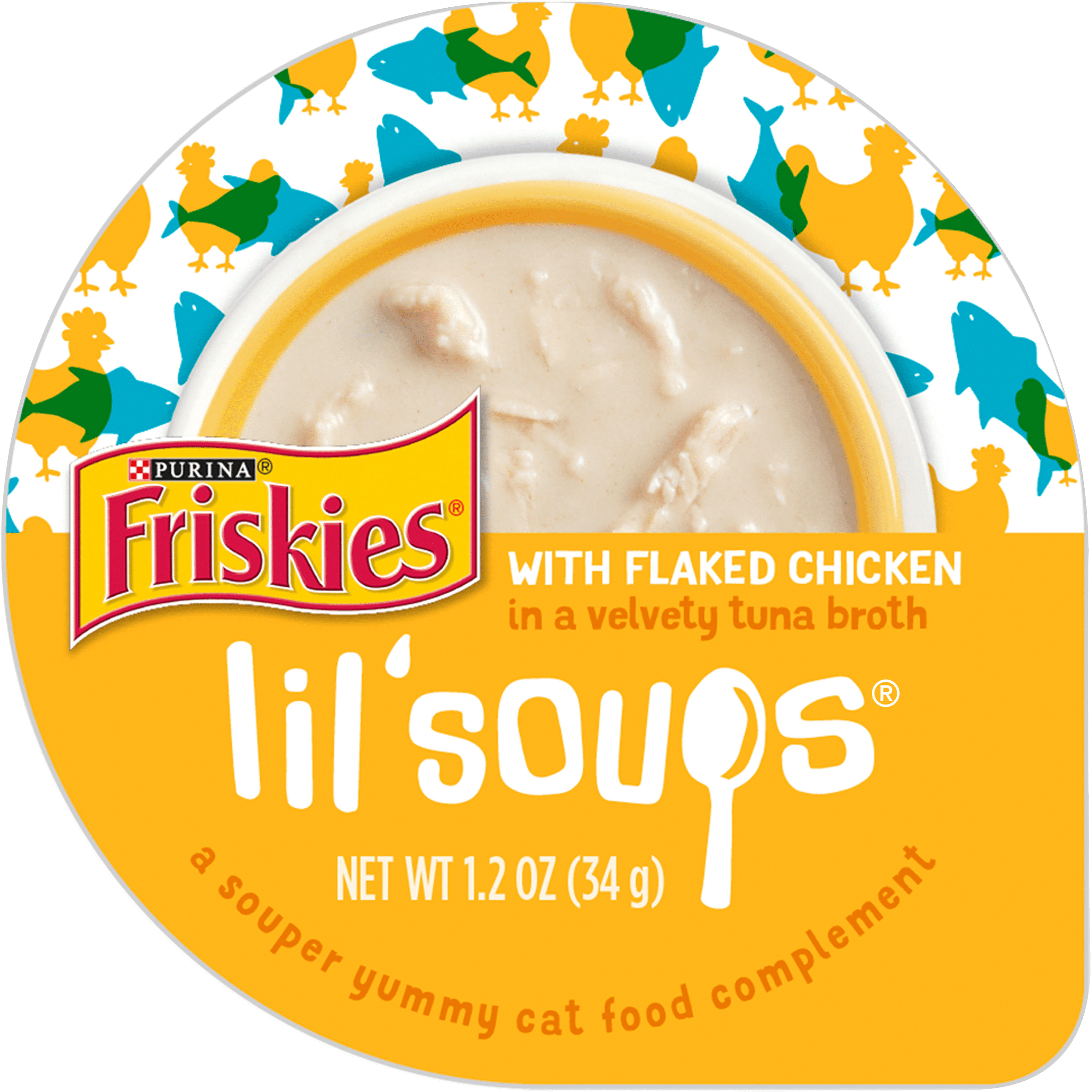 (8 Pack) Friskies Natural, Grain Free Wet Cat Food Complement, Lil