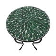 thumbnail image 2 of Mosaic Art Collection Leave Green Accent Table (Set of 2), 2 of 2