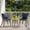 Gray, variant on Gianna 3 Piece Outdoor Patio Furniture Set, Wicker Bistro Chairs with Glass Top Table for Apartment Balcony, Small Backyard, Porch and Deck, Gray