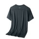 thumbnail image 5 of Ceisia Men's Slim Fit Short Sleeve Crew Neck Quick-Dry Athletic T-Shirt with Reflective Strips Dark Gray L Gifts, 5 of 8
