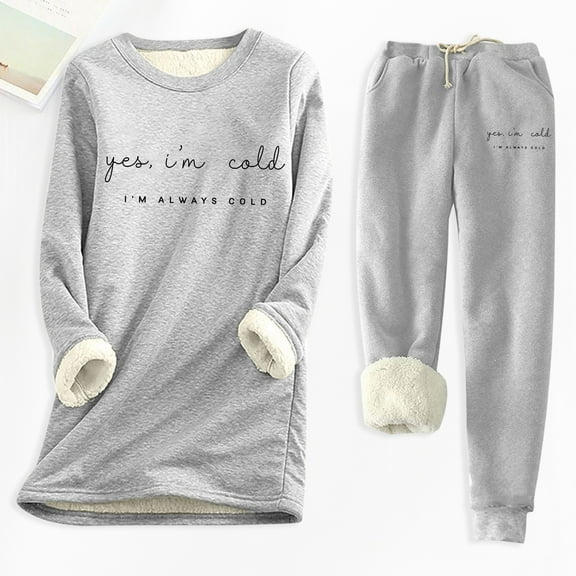 Ladies' Autumn And Winter ComfortablePrinted And Thick Slim Fit Bottom Shirt Warm Set (9) Clam Snow Pants Womens Pant Suit Petite Women Tuxedo Suit plus Size Suits for Women Formal Formal Outfits for