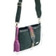 thumbnail image 4 of Bolsa Crossbody Eva AngeLozano Color Verde de Piel Vacuna Gamuza con Pulsera Tejida, 4 of 4