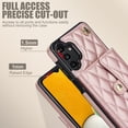 thumbnail image 3 of Allytechgroup for Samsung Galaxy A13 4G Wallet Case with 5 Cards Holders, Detachable Hand Strap & Shoulder Lanyard RFID Blocking Shockproof Protective Phone Case for Girls Women, Rosegold, 3 of 8
