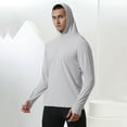 thumbnail image 2 of Chbgutlmr Athletic Tops for Men Hoodies Long Sleeve Thumb Hole Workout Outdoor Active Pullover Tops Fall, 2 of 9