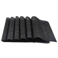 thumbnail image 1 of 6-Pack Washable PVC Placemats, Woven Vinyl Table Mats, Easy Cleaning, Heat-Resistant, Stain-Resistant, Anti-Skid, 1 of 5