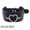 thumbnail image 1 of Nuevo Sexy Harajuku PU cuero cadena corazón colgante collares mujeres hombres Punk cuello gótico negro Rosa gargantilla Collar Cool Collar Tan Jianjun unisex, 1 of 2