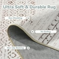 thumbnail image 6 of SIXHOME 9'x12' Area Rugs for Living Room Washable Rugs Boho Area Rug Neutral Geometric Moroccan Carpet Soft Distressed Indoor Rugs for Bedroom Dining Room Office Bohemian Home Decor Brown, 6 of 10