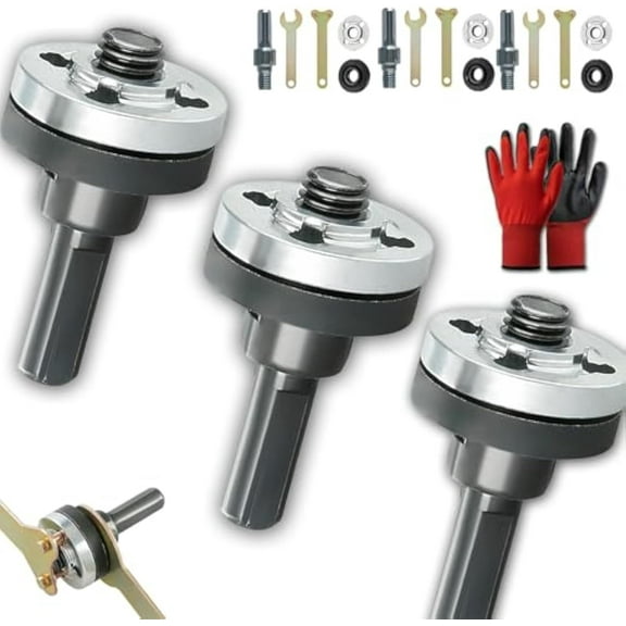 Drill to Angle Grinder Adapter, 2025 Upgraded Conversion Angle Grinding Adapter Connecting Rod Kit for Electric Drill, Drill Adapter for Angle Grinder with Spanner Wrench Conversion Tool (3Set)