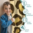 thumbnail image 3 of Blackout Kids Curtains,Gold and Brown Of Leopard Print Childrens Insulated Curtains Set Of 2,Bedroom Essentials,Toddler Room Decor 42"x84", 3 of 5
