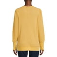 thumbnail image 4 of Time and Tru Women's Waffle Pullover Top, 4 of 5