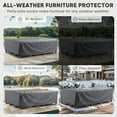 thumbnail image 6 of Gymojoy Patio Chair Set Cover for Outdoor Furniture Waterproof, Patio Deep Seat SOfa Cover, 600D PVC Coated Fabric Outdoor Lawn Chair Covers,Gray, 6 of 9