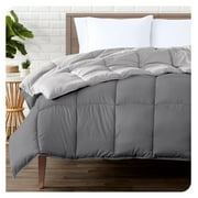 Homehours Comforter - Reversible Colors - Goose Down Alternative - Ultra-Soft - Premium 1800 Series - All Season Warmth - Bedding Comforter (/ XL, Grey/Light Grey)