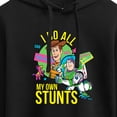 thumbnail image 3 of Toy Story 4 - I Do My Own Stunts Woody And Buzz - Juniors Cropped Pullover Hoodie, 3 of 5