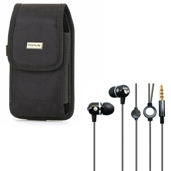 Rugged Case w Hi-Fi Sound Earbuds Hands-free Earphones w Mic G8X for Nokia 3.1 Plus - OnePlus One, 5, 5T, 6 - RED Hydrogen One - Samsung Galaxy S9 , S8 , J7 Sky Pro, S6 Edge , S10  S10 5G On5