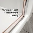 thumbnail image 4 of 32" W x 72" H Frameless Pivot Shower Door, with 1/4" Clear Tempered Glass, Chrome Finish, ACE, 4 of 9