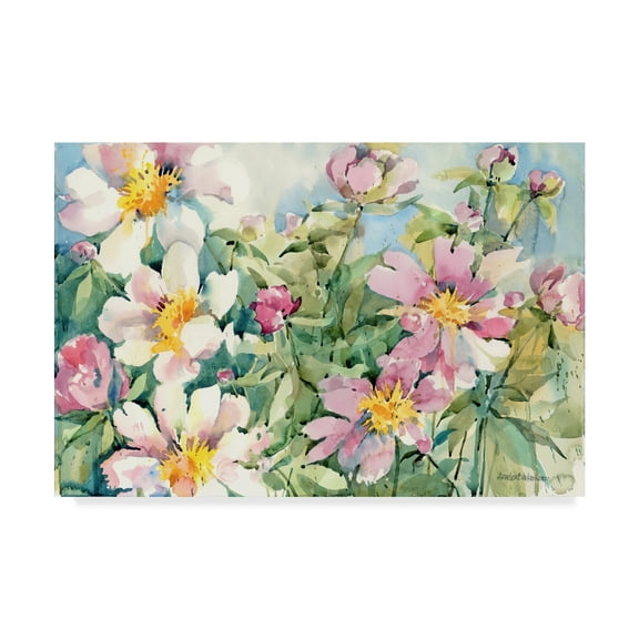 Trademark Fine Art 'Palette Of Peonies' Canvas Art by Annelein Beukenkamp