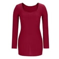 thumbnail image 6 of WJHWSX Womens Dresses,Dresses for Women,Womens Fall Dresses,Long Sleeve,Comfort Fit,Easy Care,Solid,M, 6 of 8