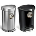 thumbnail image 3 of 4 Pack Recycle Logo and Trash can Sticker to Organize Your Trash - for Garbage containers and Recycle Bins - Premium Vinyl Decal (Wood Planks - Brown, Medium), 3 of 7