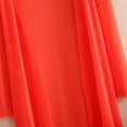 thumbnail image 6 of YONGHS Women Half Sleeve Chiffon Long Cardigan Bolero Open Front Casual Shrug Jackets Orange 4XL, 6 of 7
