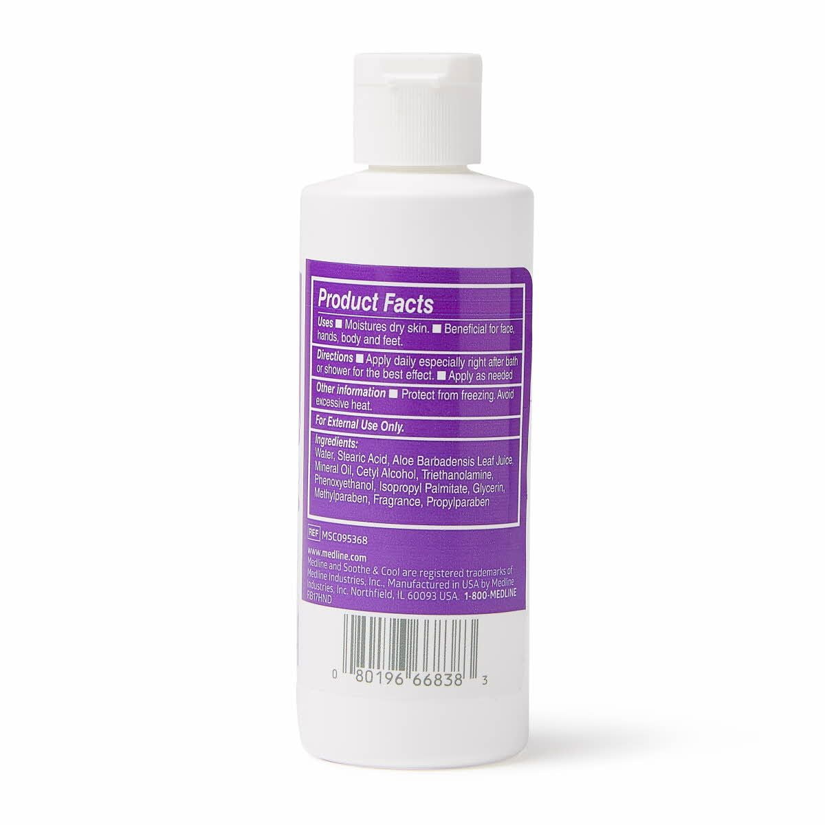 Medline Remedy Essentials Moisturizing Body Lotion (4 oz Bottle), 48 Count, Fresh Scent, Hydrating, Non-Greasy, For Dry Skin
